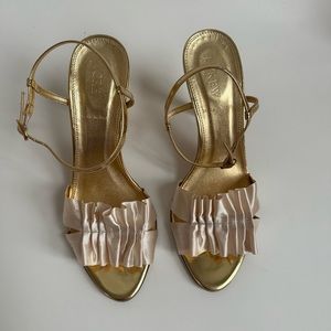 Kate Spade Greer Pleated Satin Sandals
